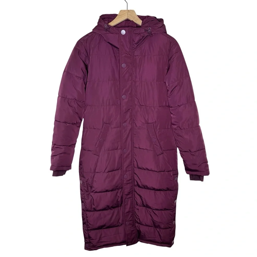 Universal Standard Everest 2 Long Puffer Coat In Gamay Size 4XS (00-0)